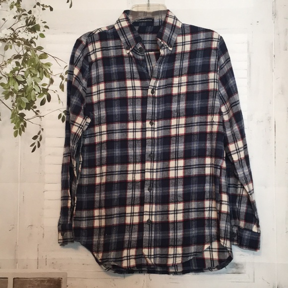 Brandy Melville Tops - Brandy Melville plaid flannel button down shirt